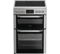 Hotpoint 60cm Electric Cooker with Ceramic Hob - Stainless Steel - A Rated
