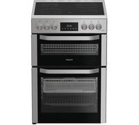 Hotpoint HDE6VDCAX Freestanding Electric Double Oven Cooker with Air Fry