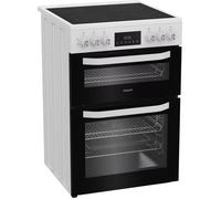 Hotpoint HDE6VDW 60cm Electric Cooker with Ceramic Hob - White - A Rated, White