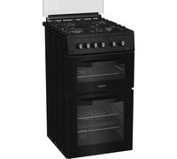 HDG5GCB 50cm 4 Burner Gas Cooker - Black