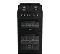 HDG5GCB 50cm 4 Burner Gas Cooker - Black