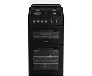 Hotpoint Hdg5Gcb - Black 50Cm Gas Double Cooker - 59L Energy