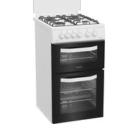 Hotpoint HDG5GCW White 50cm Freestanding Gas Double Cooker