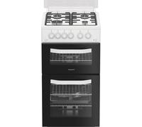 HOTPOINT HDG5GCW 50 cm Gas Cooker - White, White