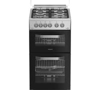 Hotpoint HDG5GCX 50cm wide Double Oven Gas Cooker - Stainless Steel - A+/A Rated