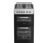 Hotpoint HDG5GCX 50cm wide Double Oven Gas Cooker - Stainless Steel - A+/A Rated