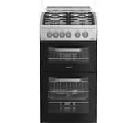 Hotpoint HDG5GCX 50cm wide Double Oven Gas Cooker - Stainless Steel - A+/A Rated