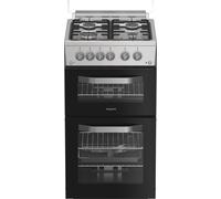 Hotpoint HDG5GCX 50cm wide Double Oven Gas Cooker - Stainless Steel - A+/A Rated