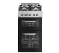 Hotpoint HDG5GDCX Gas Cooker with Double Oven A+
