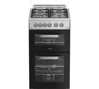 Hotpoint HDG5GCX 50cm wide Double Oven Gas Cooker - Stainless Steel - A+/A Rated