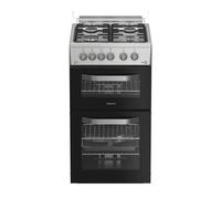 Hotpoint HDG5GCX Stainless Steel 50cm Freestanding Gas Double Cooker
