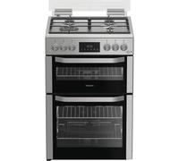Hotpoint HDG6GDC2TWX Gas Double Cooker 60CM - Stainless Steel