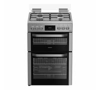 Hotpoint HDG6GDCX 60cm Gas Cooker - Stainless Steel, Stainless Steel