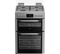 Hotpoint HDG6GDCX 60cm Gas Cooker - Stainless Steel, Stainless Steel