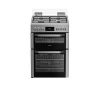Hotpoint HDG6GDCX 60cm Double Oven Gas Cooker - S/Steel