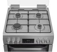 Hotpoint HDG6GDCX 60cm Gas Cooker - Stainless Steel, Stainless Steel