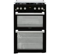 Hotpoint Hdm67G0C2Cb/uk 60Cm Double Gas Cooker With Gas Hob - Black