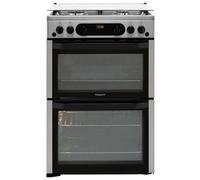 Hotpoint Hdm67G0Ccx/uk 60Cm Double Gas Cooker With Gas Hob