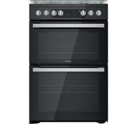 Hotpoint Hdm67G9C2Csb/uk_Bk 60Cm Double Electric & Gas Cooker With Gas Hob - Black