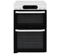 Hotpoint 60cm Double Oven Electric Cooker - White