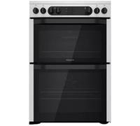 Hotpoint HDM67V9DCX/UK - Stainless Steel Electric Ceramic Cooker - 77L/49L Dual Oven - A Energy