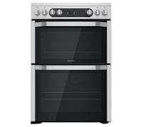 Hotpoint HDM67V9HCX 60cm Electric Cooker in St St Double Oven Ceramic