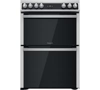 Hotpoint HDT67V9H2CX 60cm Double Oven Electric Cooker - Stainless Steel