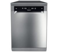 Hotpoint HFC3C26WCX 60cm Dishwasher in Silver 14 Place Setting E Rated