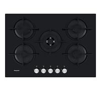 Hotpoint Hotpoint Hgs72Sbk 73Cm Built-In Gas On Glass Hob - Black Black