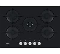 Hotpoint HGS 72S BK 75cm 5 Burner Gas Hob - Black