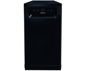 HOTPOINT HP2FD10CS90BUK Slimline Dishwasher - Black, Black