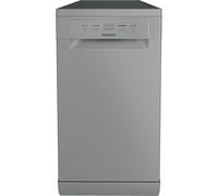 Hotpoint HP2FE10CS90SUK Slimline Dishwasher - Silver - E Rated, Silver