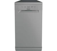 Hotpoint HP2FE10CS90SUK Slimline Dishwasher - Silver - E Rated, Silver