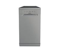 Hotpoint HP2FE10CS90SUK Slimline Dishwasher - Silver - E Rated, Silver