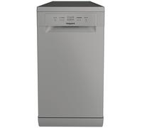 Hotpoint HP2FE10CS90SUK Slimline Dishwasher - Silver - E Rated, Silver