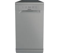 Hotpoint HP2FE10CS90SUK Slimline Dishwasher - Silver - E Rated, Silver