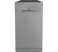 Hotpoint HP2FE10CS90SUK Slimline Dishwasher - Silver - E Rated, Silver
