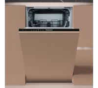 Hotpoint Integrated Slimline Dishwasher - Black, Eco Programme