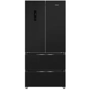 HOTPOINT HPG2 6513 XK5E American-Style Fridge Freezer - Black, Black
