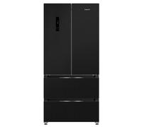 HOTPOINT HPG2 6513 XK5E American-Style Fridge Freezer - Black, Black