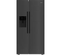 Hotpoint HPG26574WXBR5UK Plumbed Total No Frost American Fridge Freezer - Anthracite - D Rated, Grey
