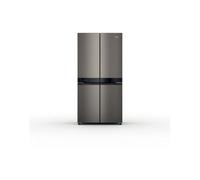 Hotpoint Hq9 U2Bl G F/s No Frost American Fridge Freezer - Black & St/steel