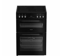 HTE6VDCB1 60cm Electric Twin Cooker with Multiflow - Black