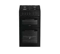 HTG5GCB 500mm Gas Twin Cavity Cooker - Black