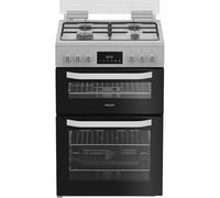 HTG5GCB 500mm Gas Twin Cavity Cooker - Black