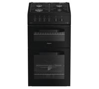 Hotpoint HTG5GCB 50cm Gas Cooker - Black - A+/A Rated, Black