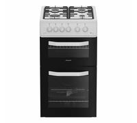 Hotpoint HTG5GCW Gas Cooker with Separate Grill A+