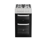 Hotpoint HTG5GCW 50cm Gas Cooker - White - A+/A Rated, White