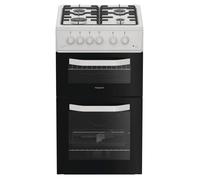 Hotpoint HTG5GCW 50cm Gas Cooker - White - A+/A Rated, White
