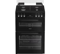 Hotpoint HTG6GDCB1 Single Oven Gas Cooker with Variable Gas Grill - Black - A+ Rated